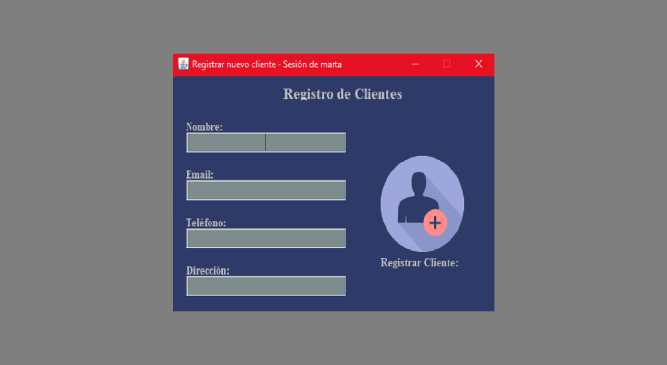 Customer Register Section