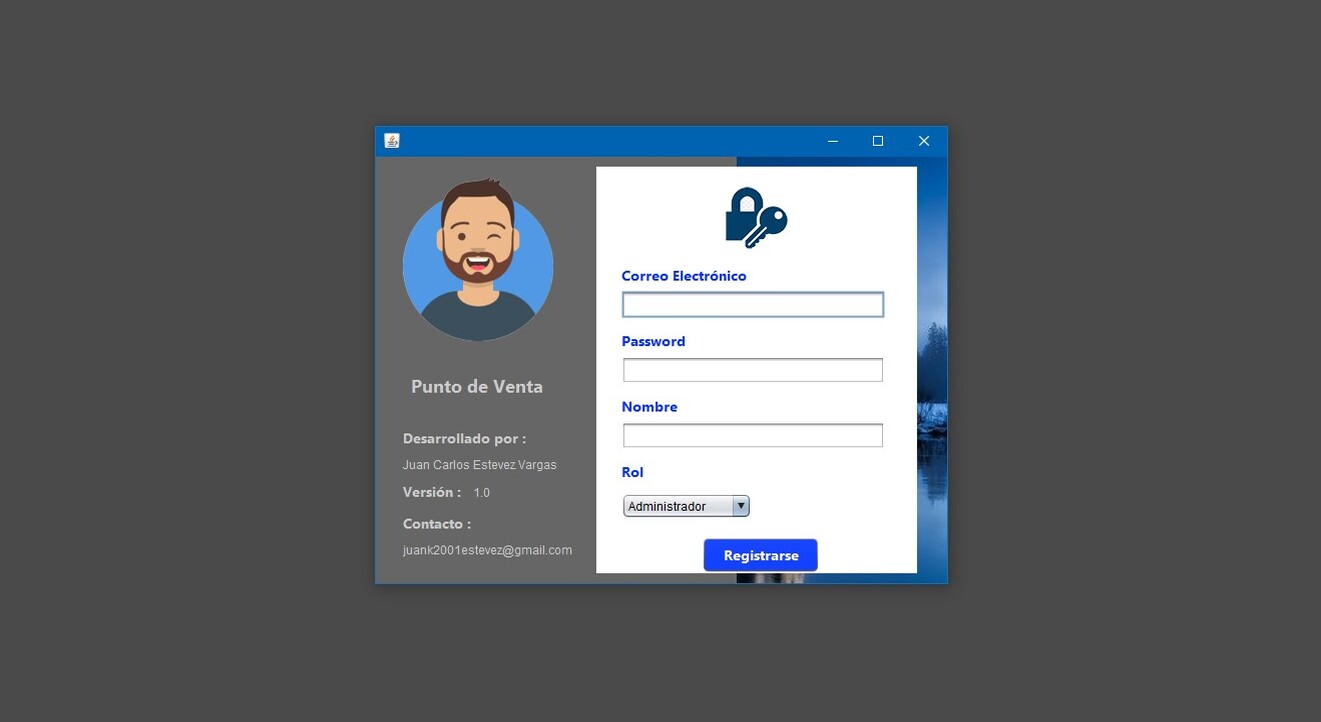 Registration to the application