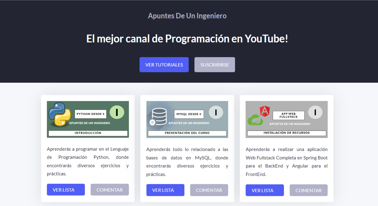 Apuntes de un Ingeniero Courses by Juan Carlos Estevez Vargas
